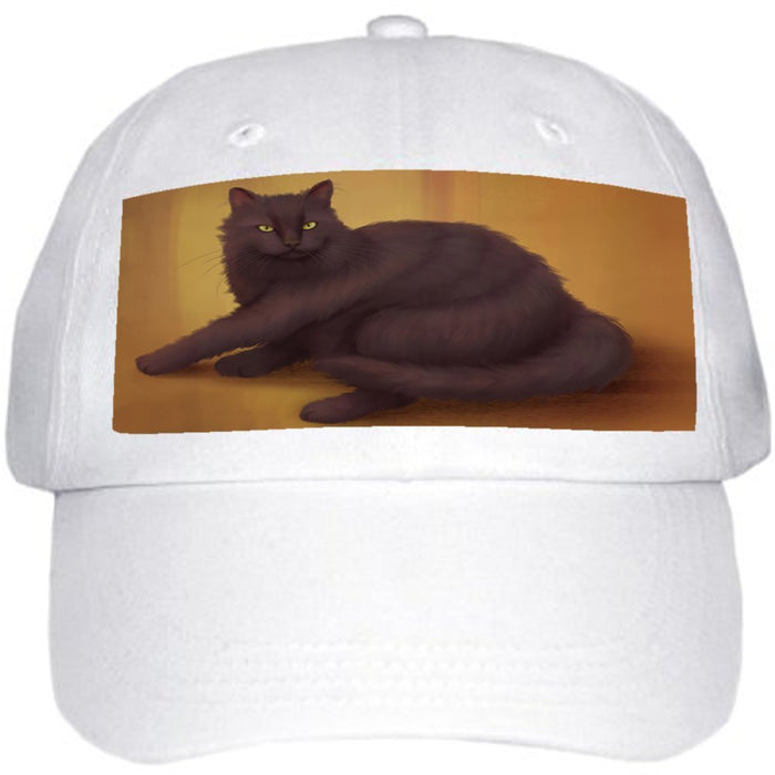 Tiffany Cat Ball Hat Cap Off White