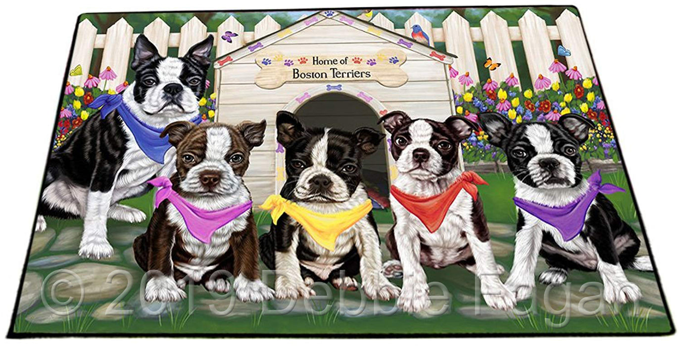 Spring Dog House Boston Terriers Dog Floormat FLMS50121