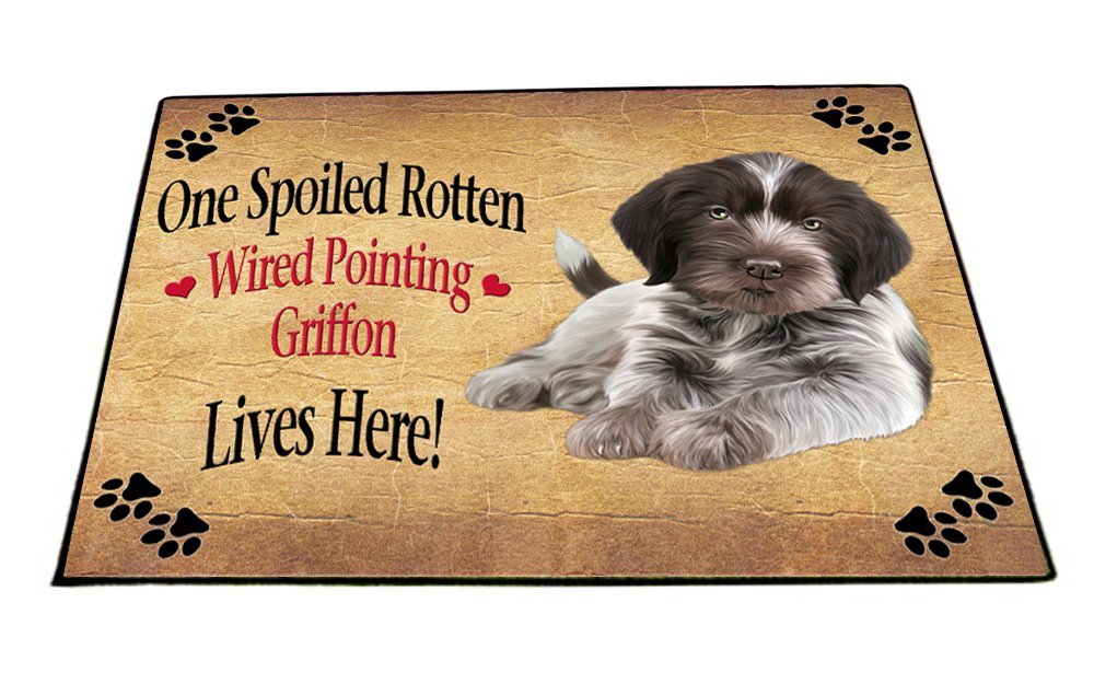 Spoiled Rotten Wirehaired Pointing Griffon Puppy Dog Indoor/Outdoor Floormat