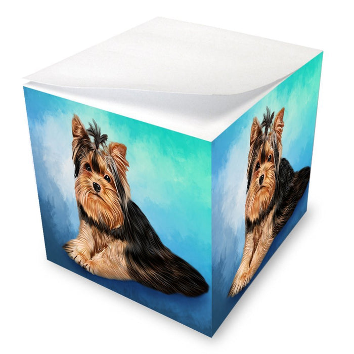 Yorkies Dog Note Cube