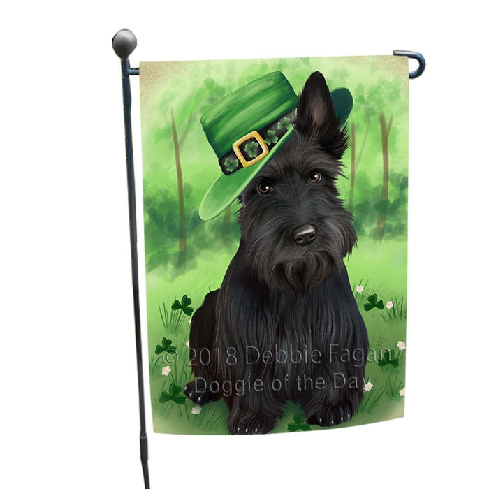 St. Patricks Day Irish Portrait Scottish Terrier Dog Garden Flag GFLG49169