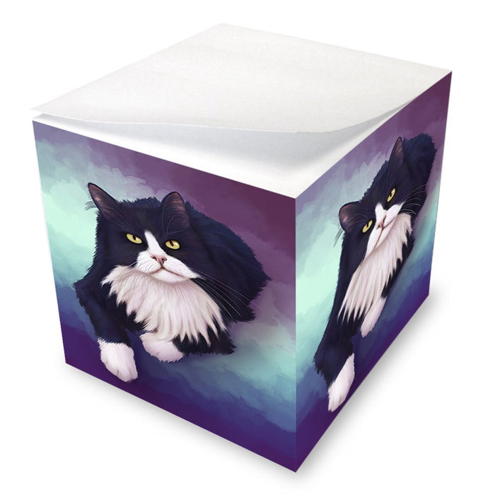 Tuxedo Cat Note Cube