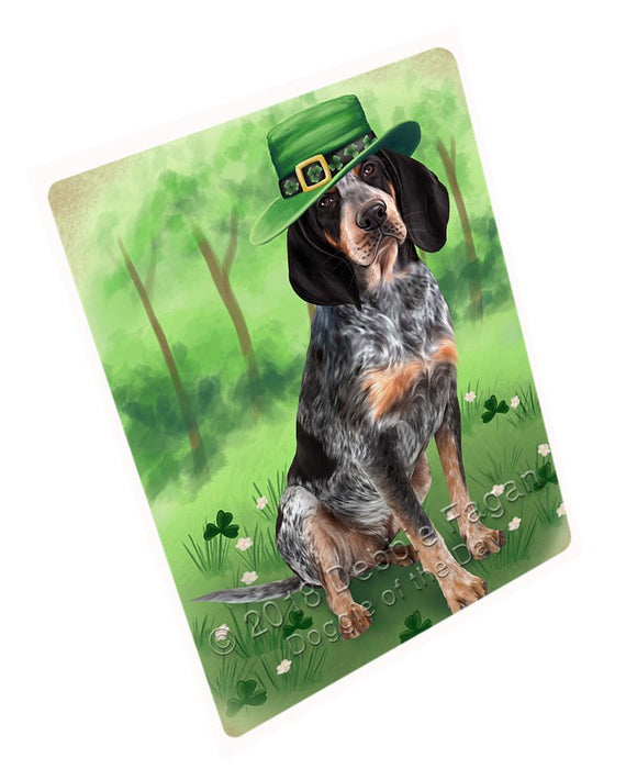 St. Patricks Day Irish Portrait Bluetick Coonhound Dog Magnet Mini (3.5" x 2") MAG51477