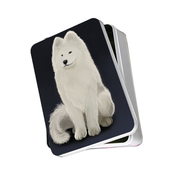 Samoyed Dog Photo Storage Tin