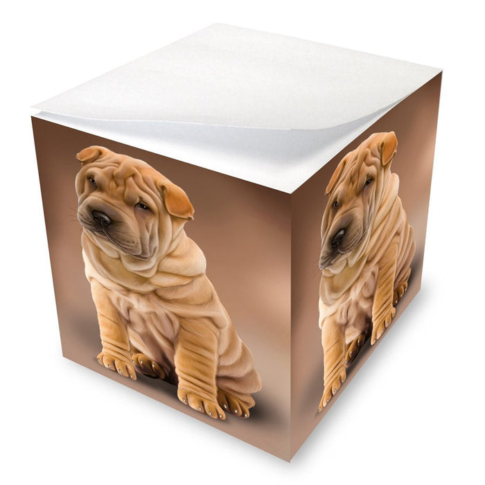 Shar-Pei Dog Note Cube