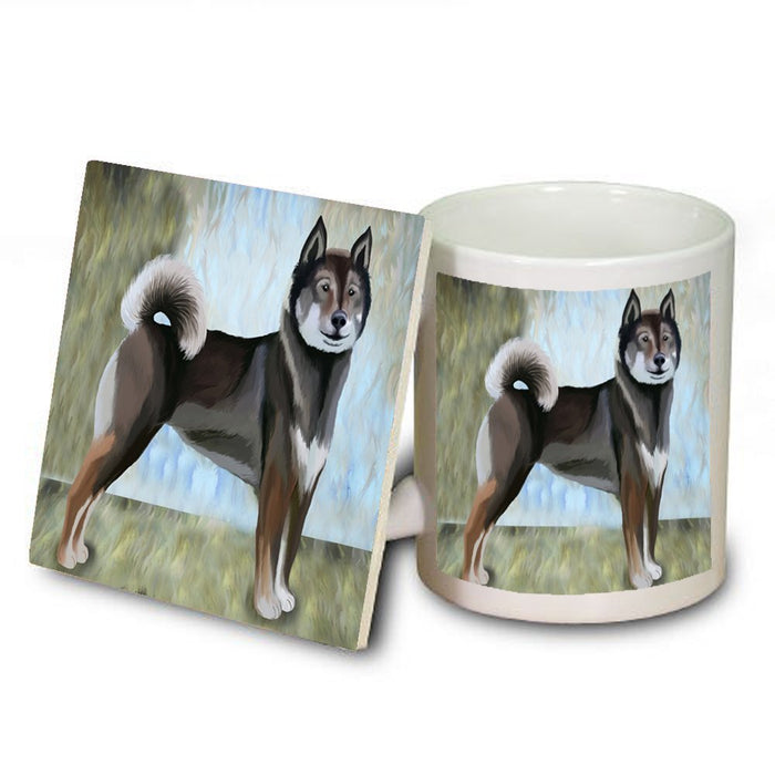 Shikoku Dog Mug and Coaster Set