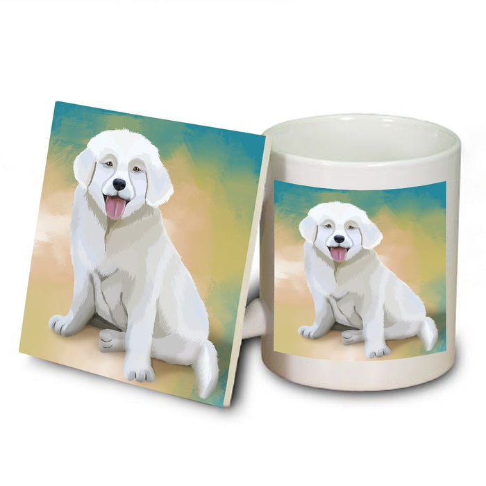 Slovensky Cuvac Puppy Mug and Coaster Set MUC48120