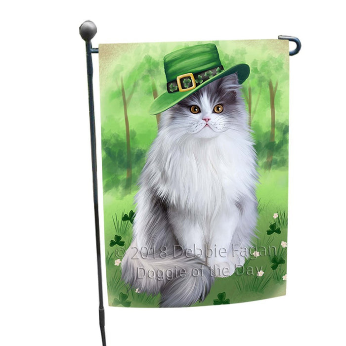 St. Patricks Day Irish Portrait Persian Cat Garden Flag GFLG49120