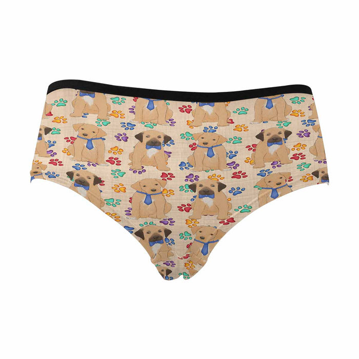 Rhodesian Ridgeback Dogs Blue  Women&#039;s High Waist Briefs (Model L26)