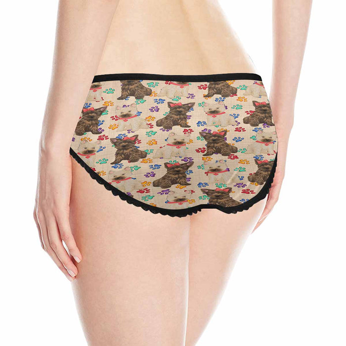 Cairn Terrier Dogs Red  Women&#039;s All Over Print Classic Briefs