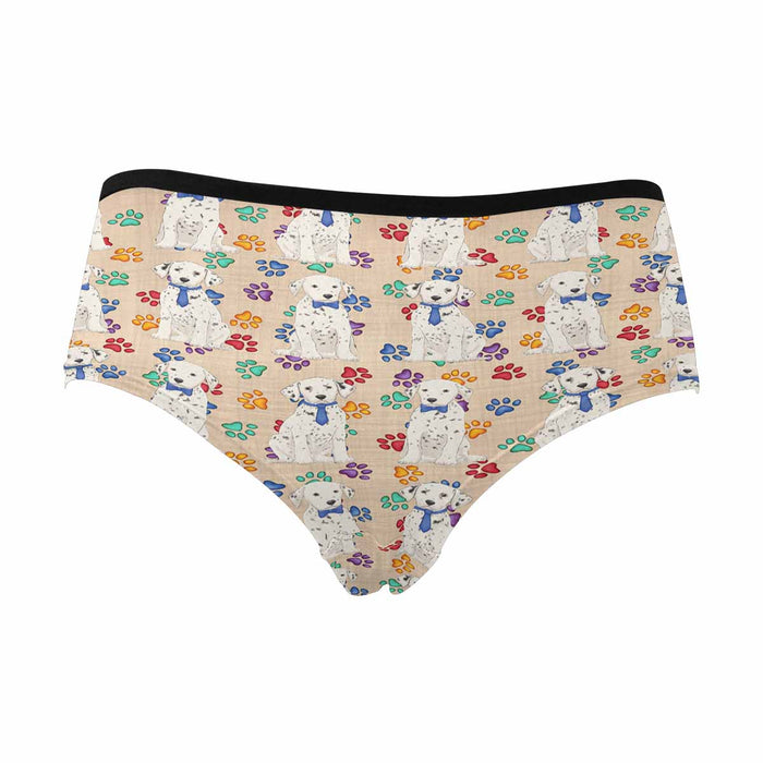 Dalmatian Dogs Blue  Women&#039;s High Waist Briefs (Model L26)