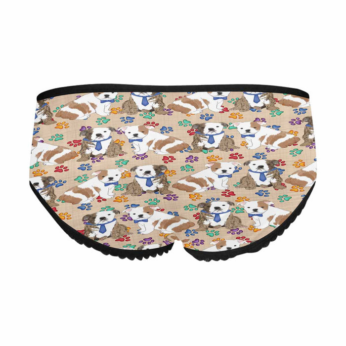 Bulldog Dogs Blue  Women&#039;s All Over Print Classic Briefs