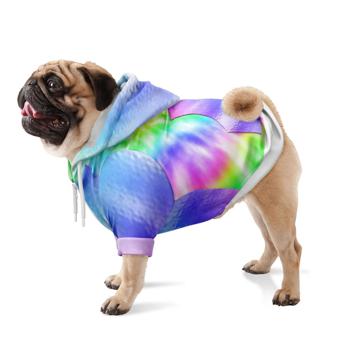 Watercolor Dog Tie Dye Quality Hoodie