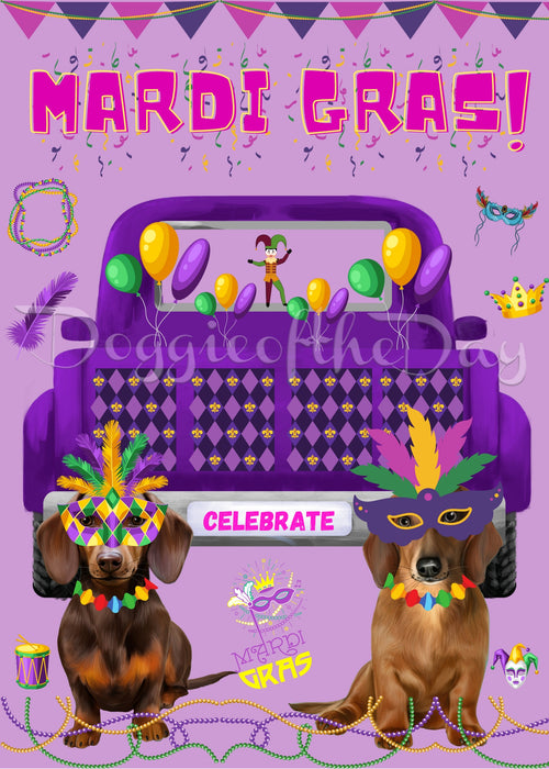 Custom Digital Painting Art Photo Personalized Dog Cat in Mardi Gras Background
