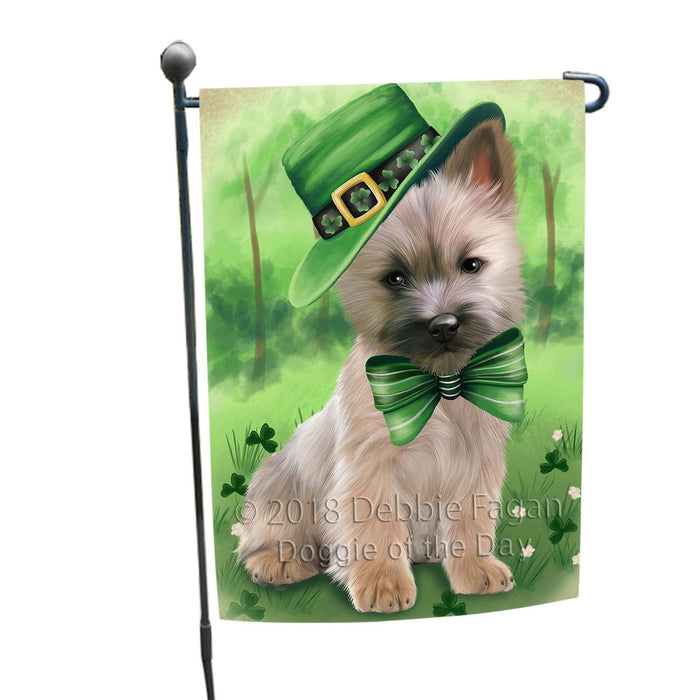 St. Patricks Day Irish Portrait Cairn Terrier Dog Garden Flag GFLG48669