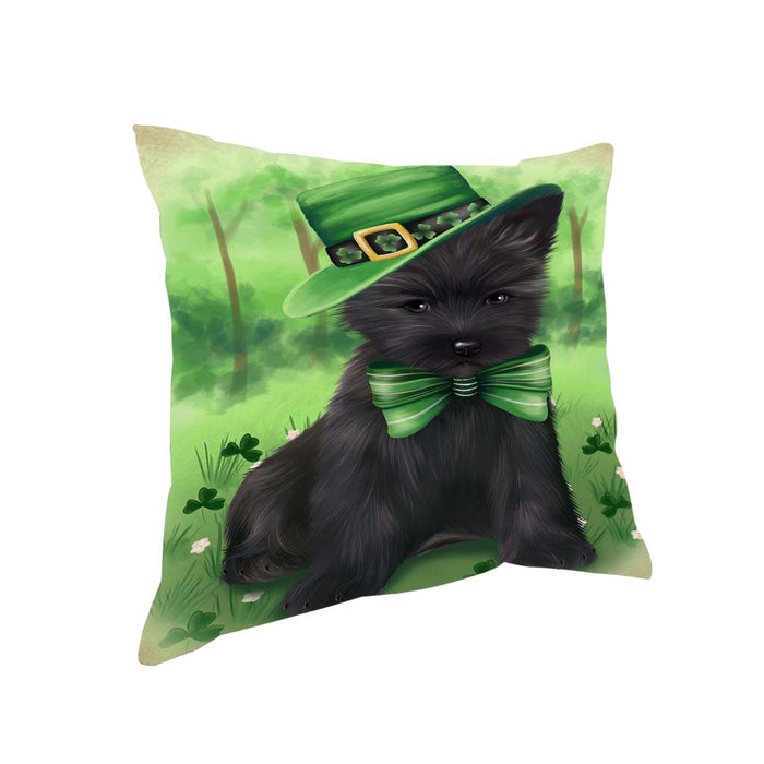 St. Patricks Day Irish Portrait Cairn Terrier Dog Pillow PIL50904