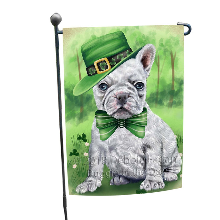 St. Patricks Day Irish Portrait French Bulldog Garden Flag GFLG48709