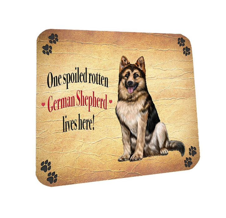 Spoiled Rotten German Shepherd Dog Coasters Set of 4