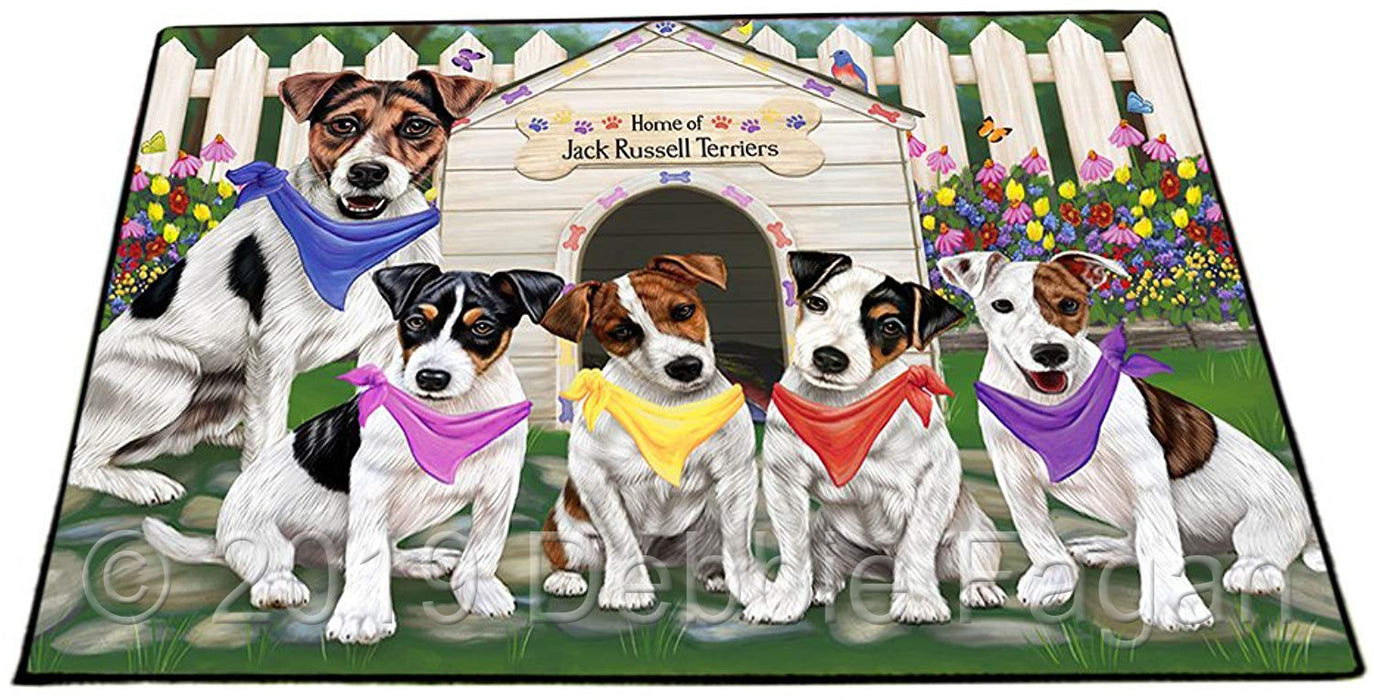 Spring Dog House Jack Russells Dog Floormat FLMS50181