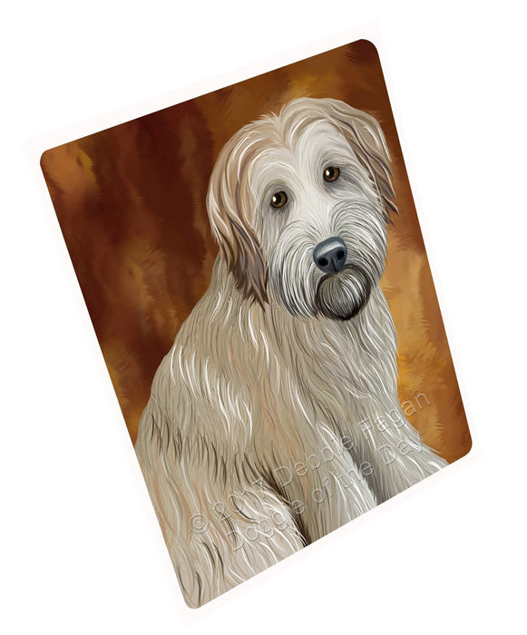 Wheaten Terrier Dog Art Portrait Print Woven Throw Sherpa Plush Fleece Blanket