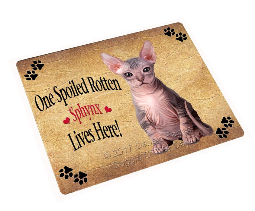 Spoiled Rotten Sphynx Cat Large Refrigerator / Dishwasher Magnet