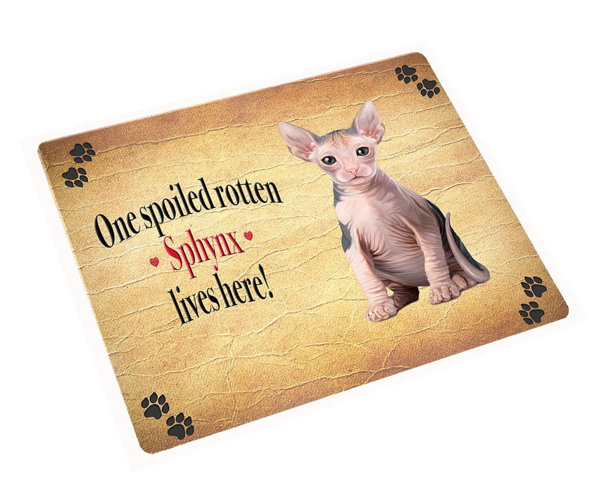 Sphynx Spoiled Rotten Cat Large Refrigerator / Dishwasher Magnet 11.5" x 17.6"