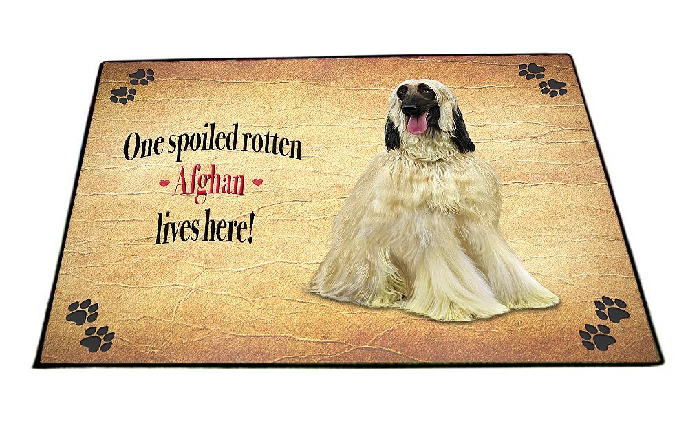 Spoiled Rotten Afghan Dog Floormat