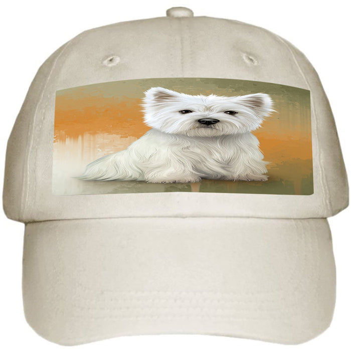 West Highland White Terrier Dog Ball Hat Cap HAT48855 (White)