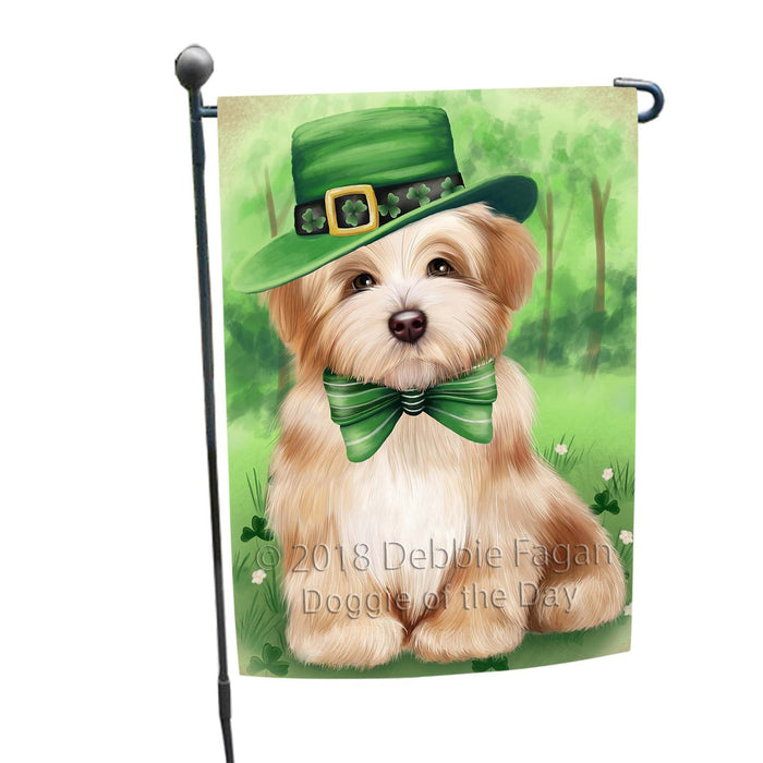 St. Patricks Day Irish Portrait Havanese Dog Garden Flag GFLG48728
