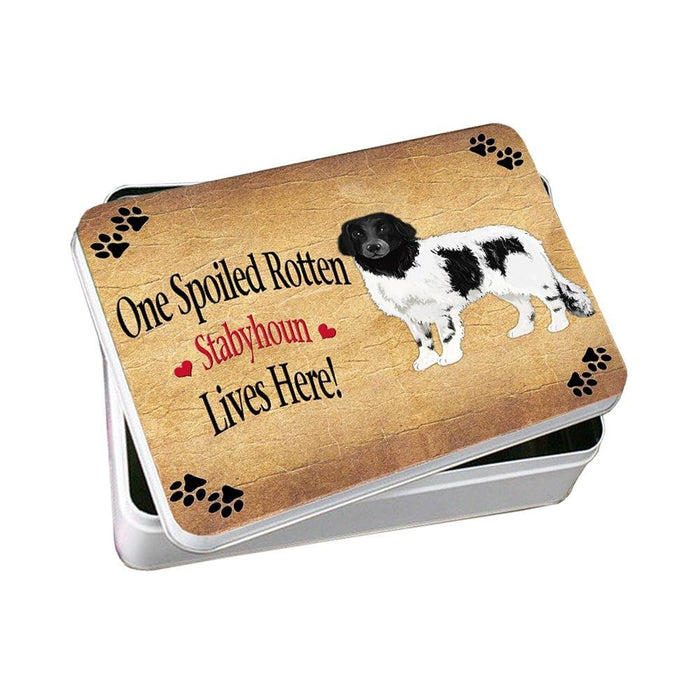 Stabyhoun Spoiled Rotten Dog Photo Storage Tin