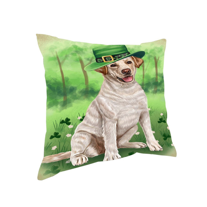 St. Patricks Day Irish Portrait Labrador Retriever Dog Pillow PIL51148