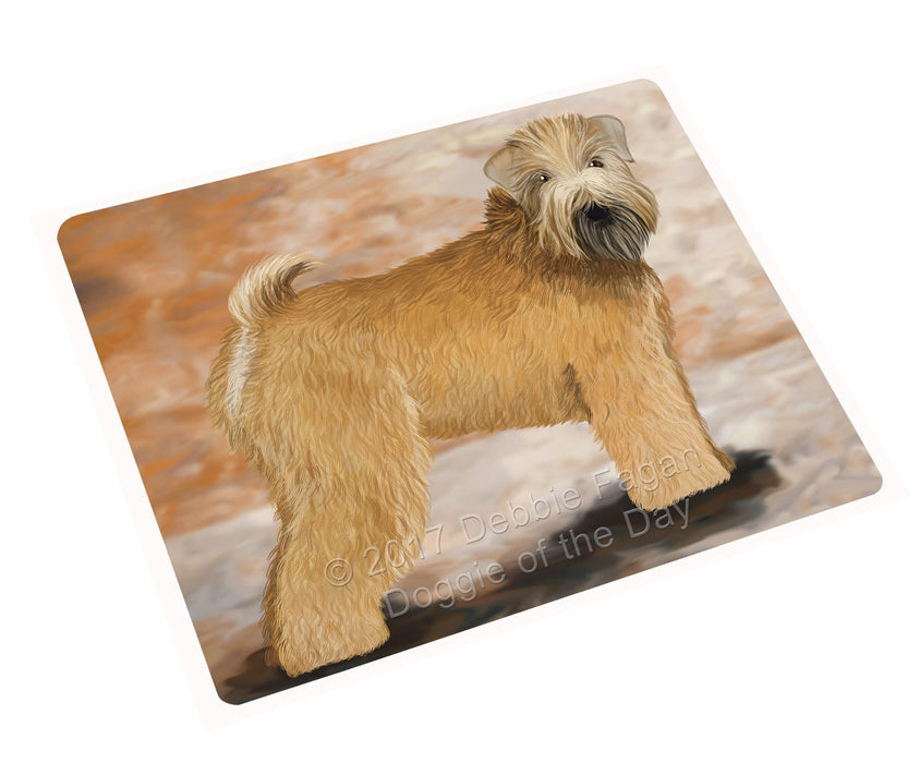 Wheaten Terrier Dog Art Portrait Print Woven Throw Sherpa Plush Fleece Blanket