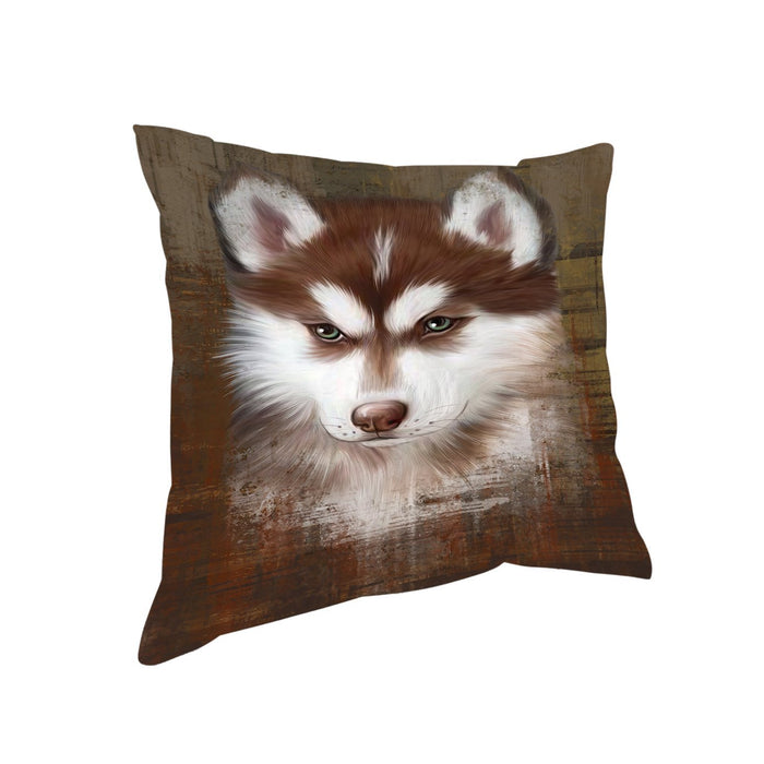 Rustic Siberian Husky Dog Pillow PIL49116