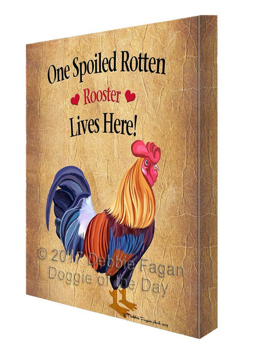 Spoiled Rotten Rooster Canvas Wall Art D580