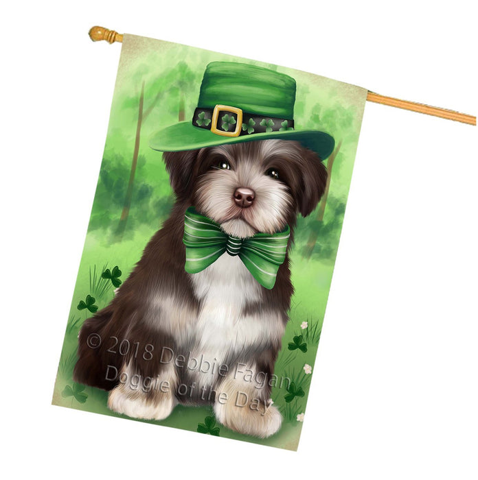 St. Patricks Day Irish Portrait Havanese Dog House Flag FLG48782