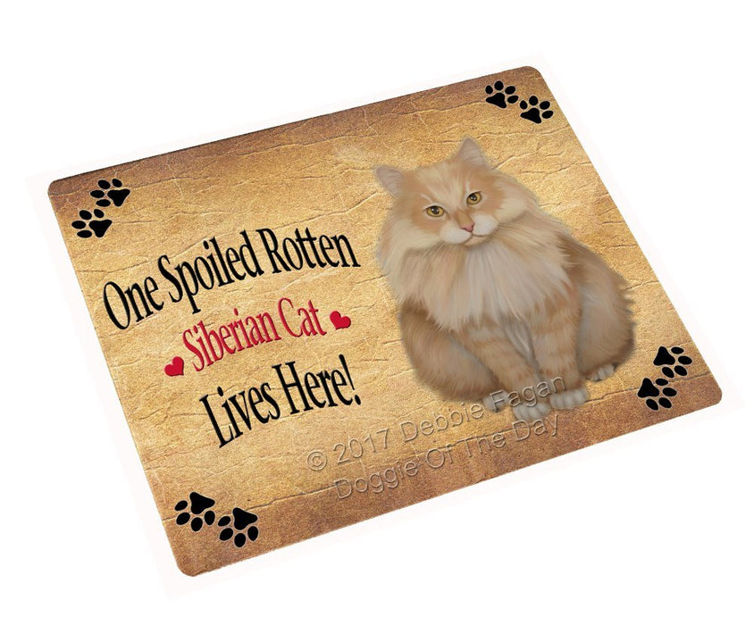 Spoiled Rotten Siberian Cat Large Refrigerator / Dishwasher Magnet