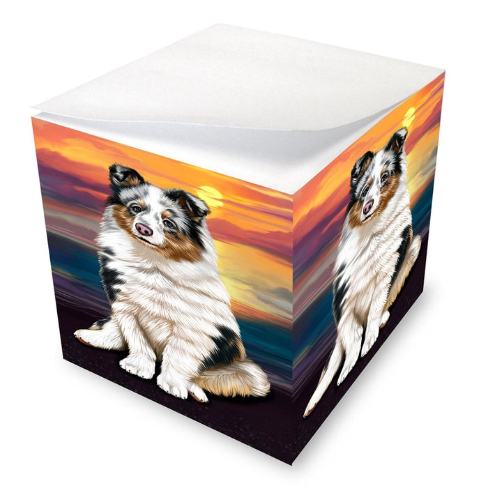 Shetland Sheepdog Dog Note Cube