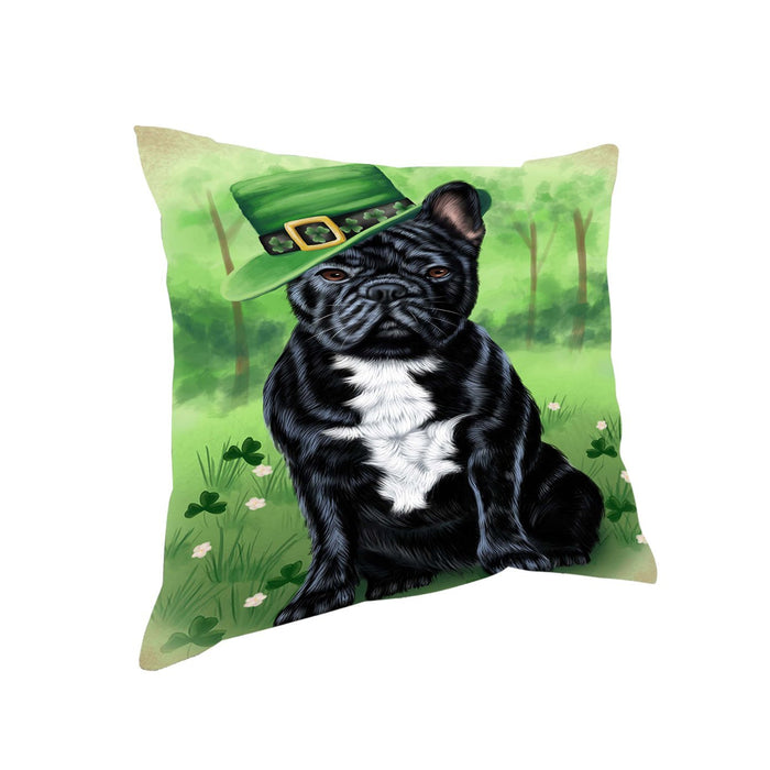 St. Patricks Day Irish Portrait French Bulldog Pillow PIL51048