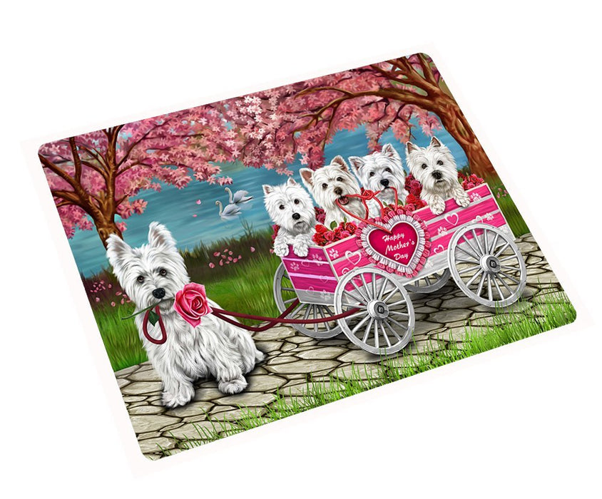 Westies Mother's Day Dog Large Refrigerator / Dishwasher Magnet 11.5" x 17.6"