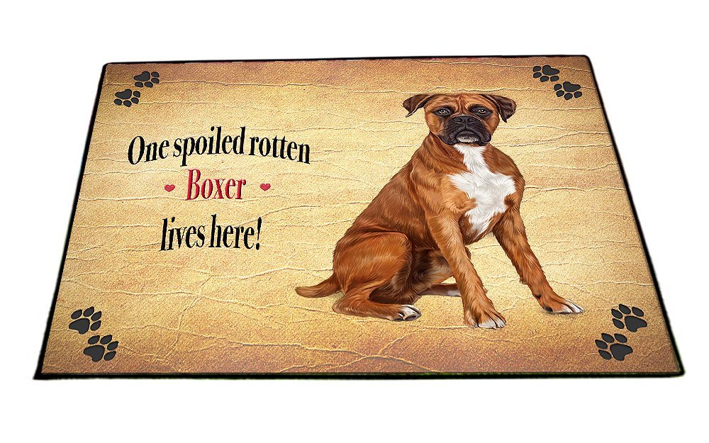 Spoiled Rotten Boxer Dog Floormat