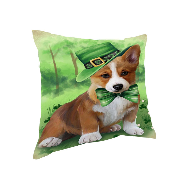 St. Patricks Day Irish Portrait Corgie Dog Pillow PIL51008