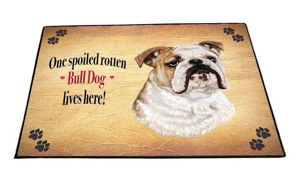 Spoiled Rotten Bull Dog Dog Floormat