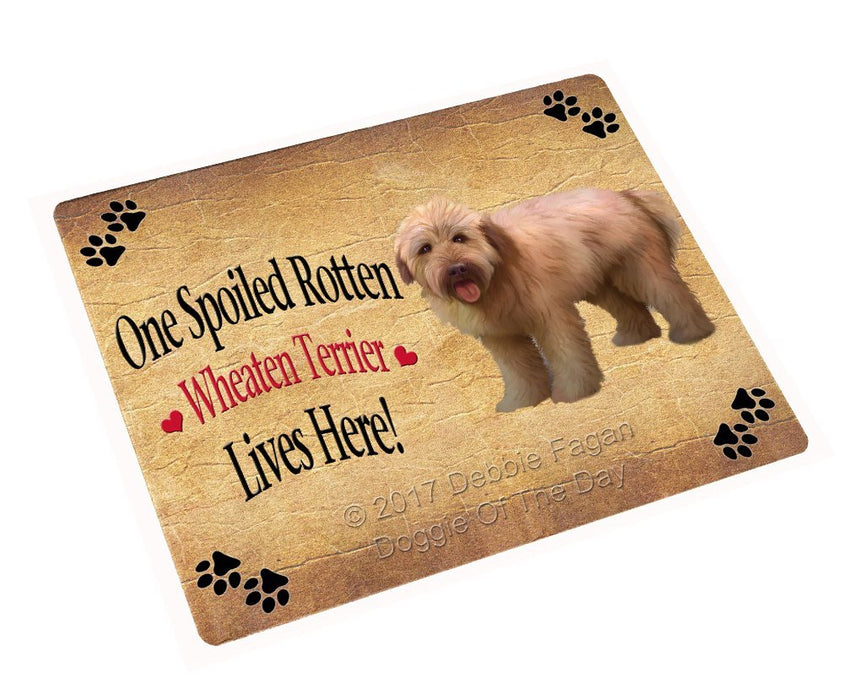 Spoiled Rotten Wheaten Terrier Dog Magnet Mini (3.5" x 2")