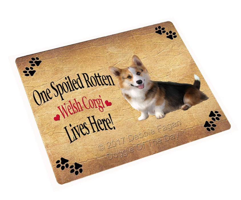 Spoiled Rotten Welsh Corgi Dog Large Refrigerator / Dishwasher Magnet