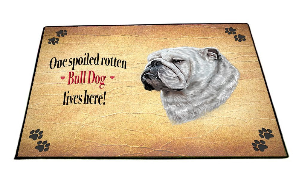 Spoiled Rotten Bull Dog Dog Floormat