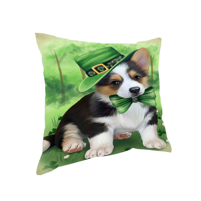 St. Patricks Day Irish Portrait Corgie Dog Pillow PIL51012