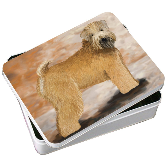 Wheaten Terrier Dog Photo Storage Tin