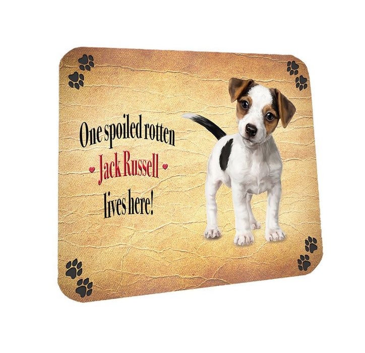 Spoiled Rotten Jack Russell Dog Coasters Set of 4