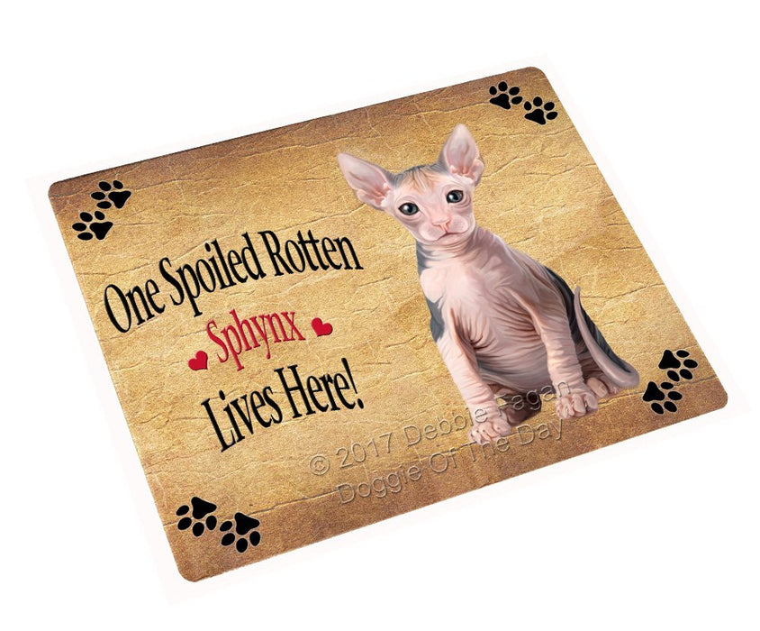 Spoiled Rotten Sphynx Cat Magnet Mini (3.5" x 2")