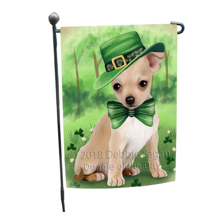 St. Patricks Day Irish Portrait Chihuahua Dog Garden Flag GFLG48684